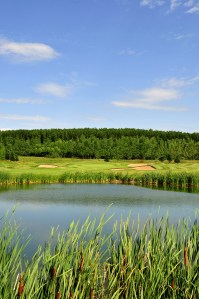 Golf course pond