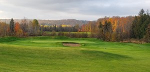 bunker on golf course